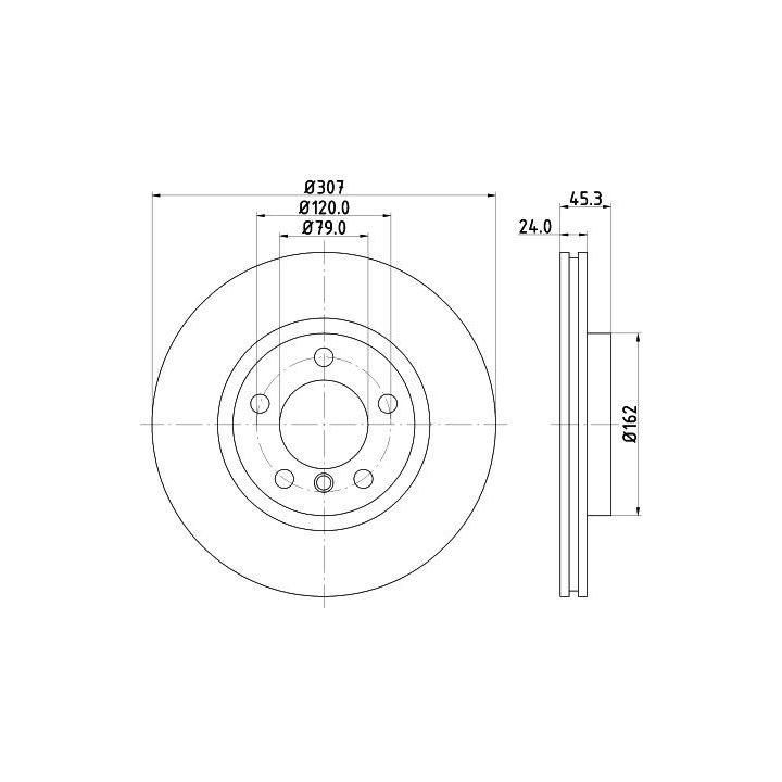 Stabdžių diskas MINTEX MDC2779C