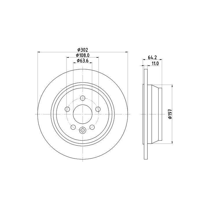 Stabdžių diskas MINTEX MDC2804C