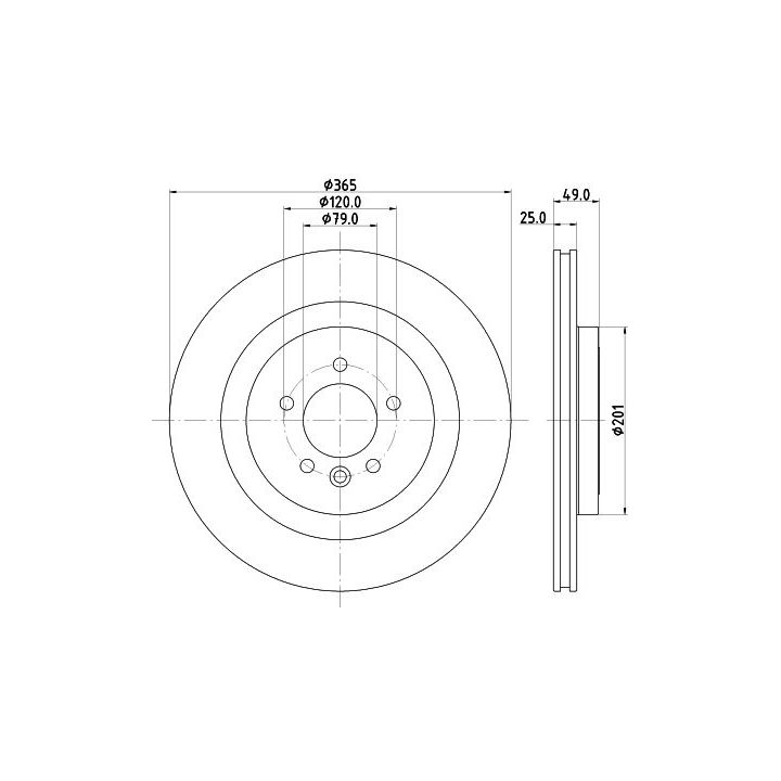 Stabdžių diskas MINTEX MDC2814C