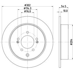 Stabdžių diskas MINTEX MDC2817C