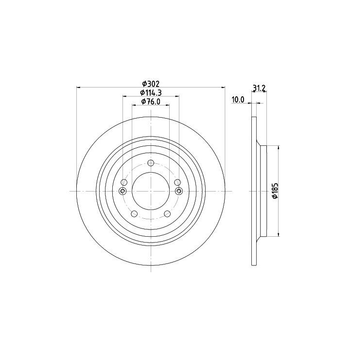 Stabdžių diskas MINTEX MDC2818C