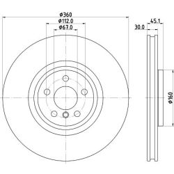 Stabdžių diskas MINTEX MDC2897LC