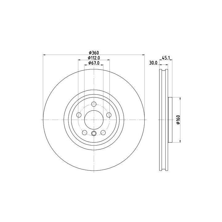 Stabdžių diskas MINTEX MDC2897RC