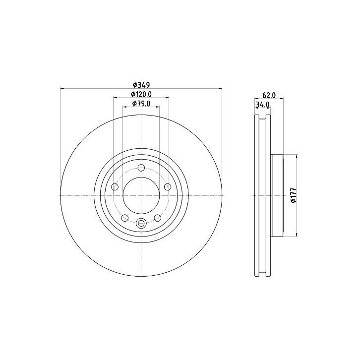 Stabdžių diskas MINTEX MDC2902C
