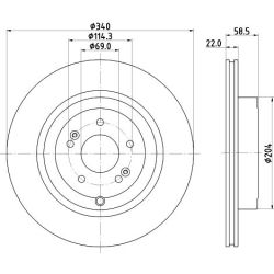 Stabdžių diskas MINTEX MDC2917C