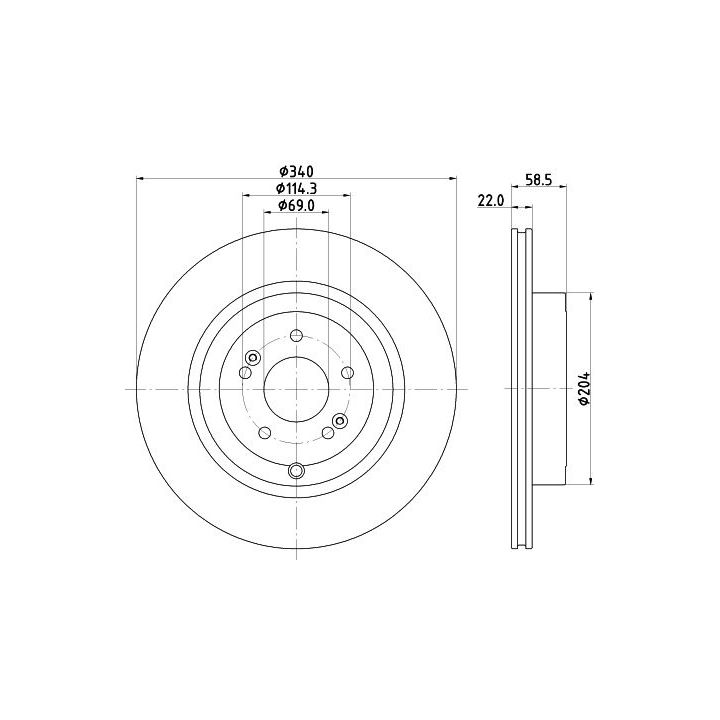 Stabdžių diskas MINTEX MDC2917C