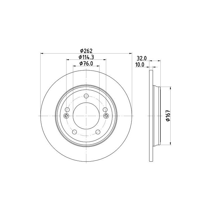 Stabdžių diskas MINTEX MDC2921C