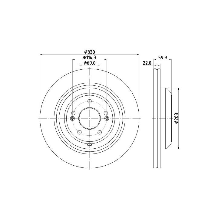 Stabdžių diskas MINTEX MDC2926C