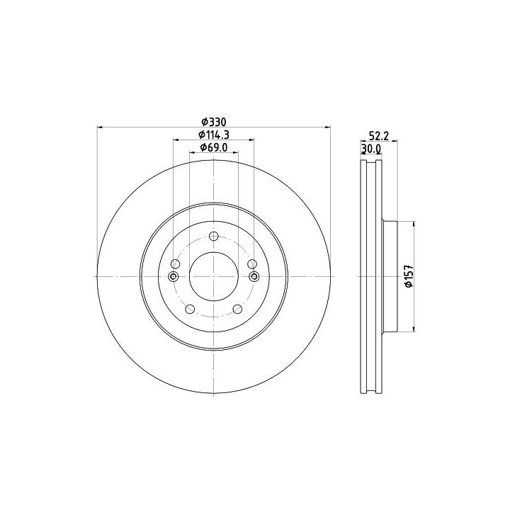 Stabdžių diskas MINTEX MDC2927C