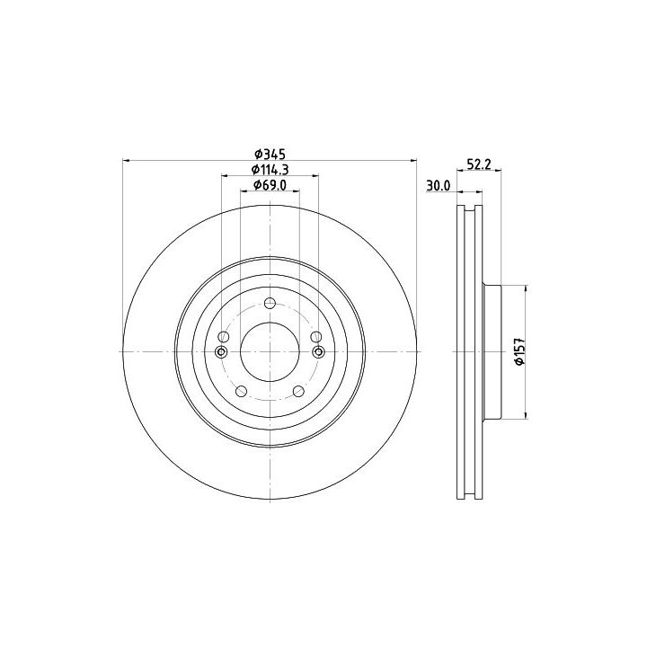 Stabdžių diskas MINTEX MDC2928C