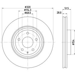 Stabdžių diskas MINTEX MDC2929C
