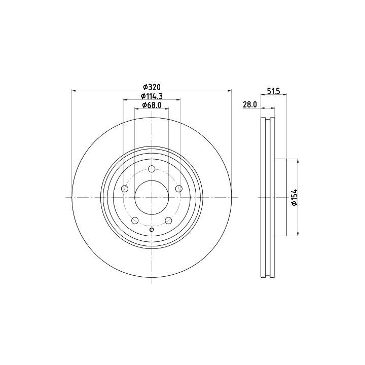 Stabdžių diskas MINTEX MDC2929C