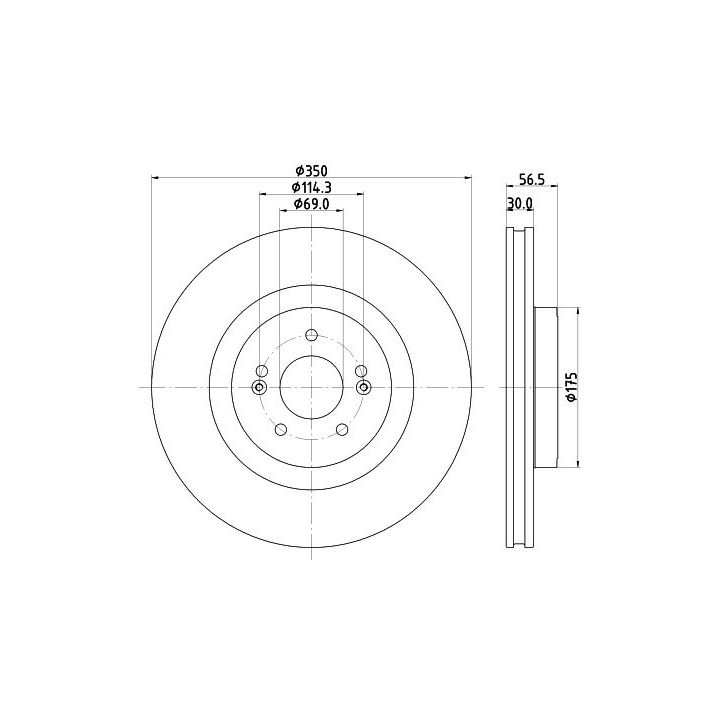 Stabdžių diskas MINTEX MDC2933C