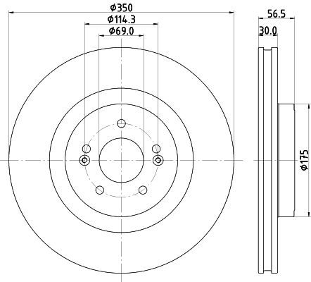 Stabdžių diskas MINTEX MDC2933C