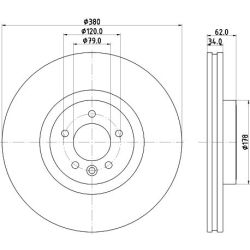 Stabdžių diskas MINTEX MDC2945C