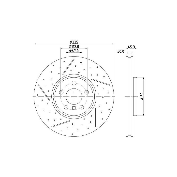 Stabdžių diskas MINTEX MDC2951C