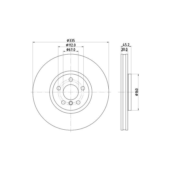 Stabdžių diskas MINTEX MDC2953C