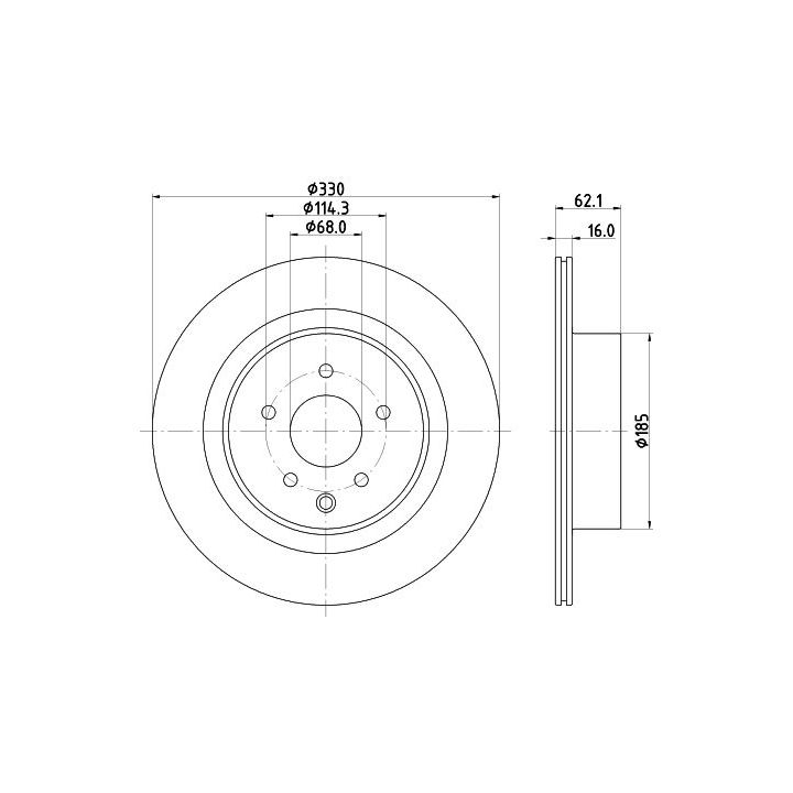 Stabdžių diskas MINTEX MDC2971C