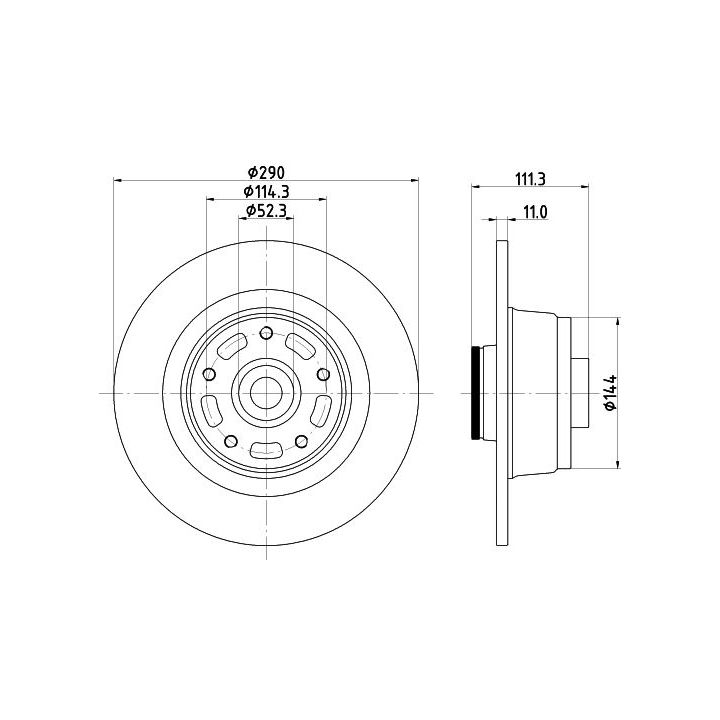 Stabdžių diskas MINTEX MDC2973C