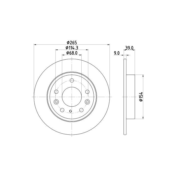 Stabdžių diskas MINTEX MDC2990C