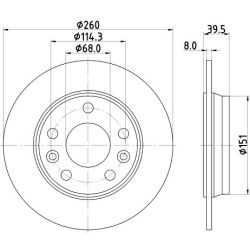 Stabdžių diskas MINTEX MDC3001C