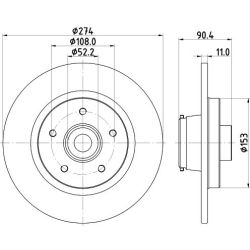 Stabdžių diskas MINTEX MDC3012C