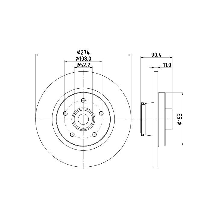 Stabdžių diskas MINTEX MDC3012C