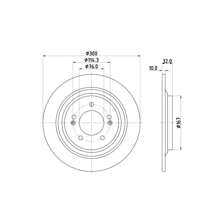 Stabdžių diskas MINTEX MDC3016C