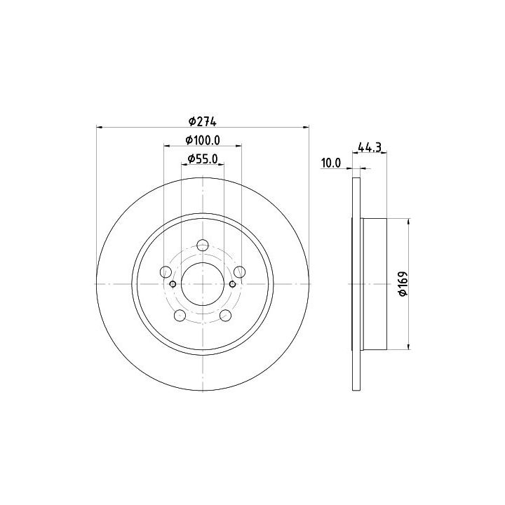 Stabdžių diskas MINTEX MDC3025C