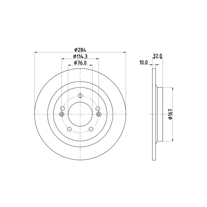 Stabdžių diskas MINTEX MDC3027C