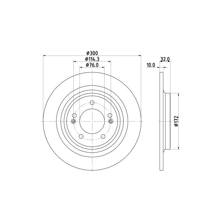 Stabdžių diskas MINTEX MDC3040C