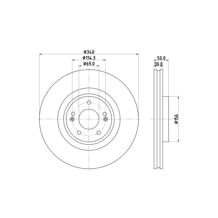 Stabdžių diskas MINTEX MDC3161C