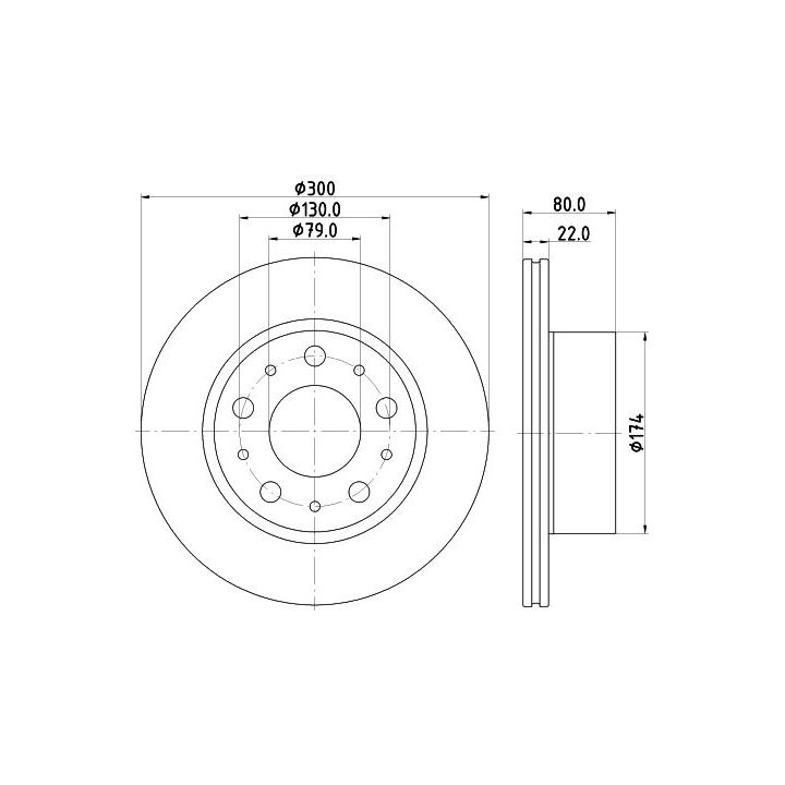 Stabdžių diskas MINTEX MDC3171C