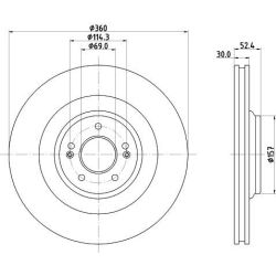 Stabdžių diskas MINTEX MDC3177C