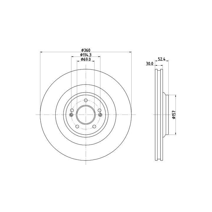 Stabdžių diskas MINTEX MDC3177C