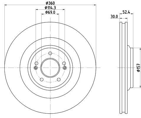 Stabdžių diskas MINTEX MDC3177C