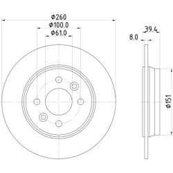 Stabdžių diskas MINTEX MDC3197C
