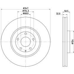 Stabdžių diskas MINTEX MDC3202C