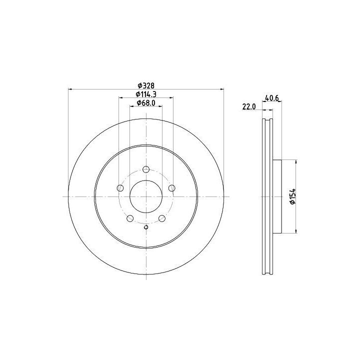 Stabdžių diskas MINTEX MDC3203C