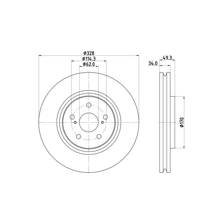 Stabdžių diskas MINTEX MDC3207C