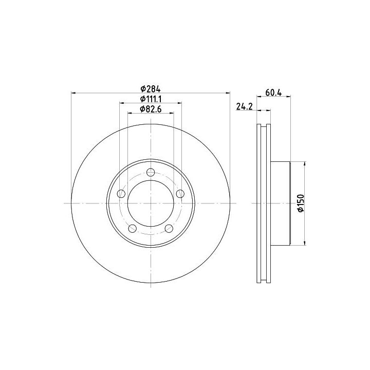 Stabdžių diskas MINTEX MDC449