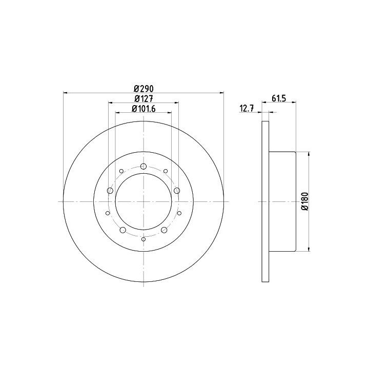 Stabdžių diskas MINTEX MDC468C