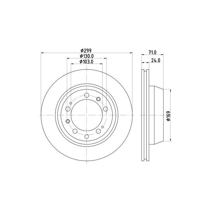 Stabdžių diskas MINTEX MDC481