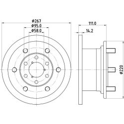 Stabdžių diskas MINTEX MDC518