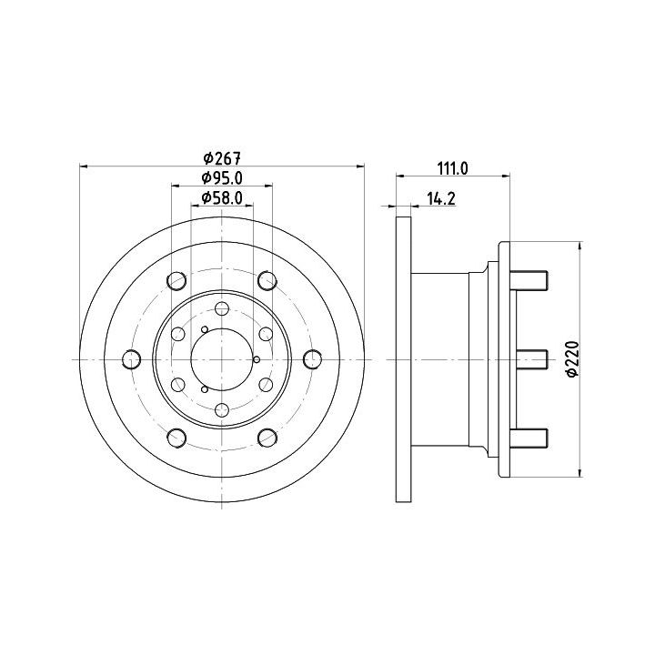 Stabdžių diskas MINTEX MDC518