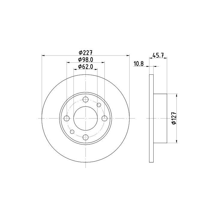 Stabdžių diskas MINTEX MDC6