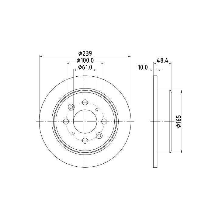 Stabdžių diskas MINTEX MDC644