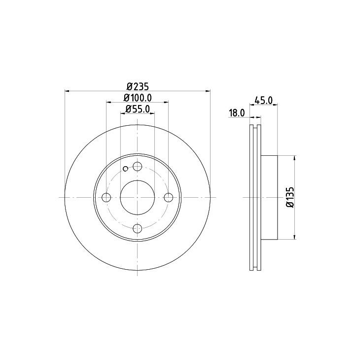 Stabdžių diskas MINTEX MDC655