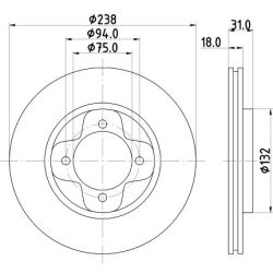 Stabdžių diskas MINTEX MDC656