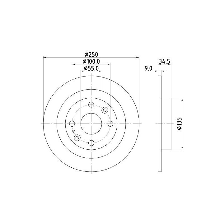 Stabdžių diskas MINTEX MDC660